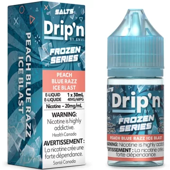 Peach Blue Razz Ice Blast by Drip'n Frozen Salts