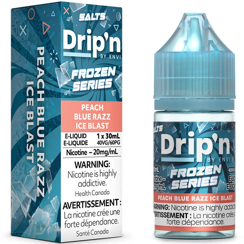 Peach Blue Razz Ice Blast by Drip'n Frozen Salts