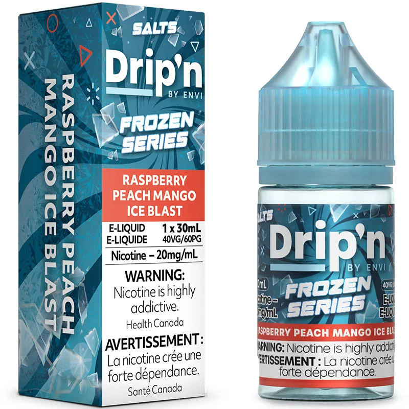 Raspberry Peach Mango Ice Blast by Drip'n Frozen Salts
